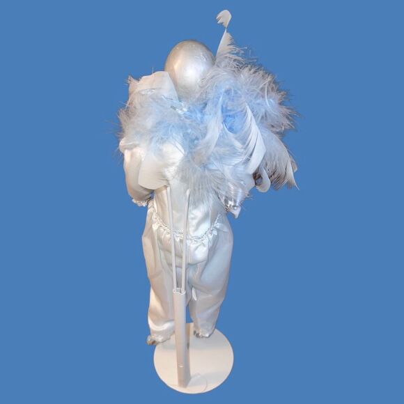 5 Harlequin Porcelain Clown Jester Doll Hands Feet Hand Painted Art W/ Stands 18 - Picture 13 of 16